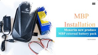 monorim MBP external battery bag mounting guide for for all electric scooters and ebikes amp eMobility [upl. by Yror]