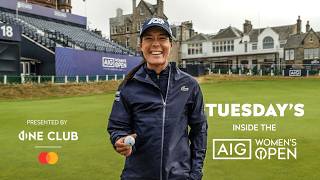 Boutier DRIVES 18TH GREEN Nelly Korda Arrival and St Andrews Eagles  Inside the AIG Womens Open [upl. by Noira]