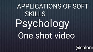 APPLICATIONS OF SOFT SKILLS PSYCHOLOGY BSC NURSING FIRST SEMESTER 📚college study batch [upl. by Frulla]