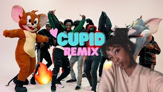 2 RARE quot Cupid Remix quot Music Video Reaction 🤣😅 thought twas  the cupid shuffle remix [upl. by Toomin57]