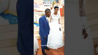 Why is the bride angry 😡 funny couple love marriage love trending short music vlog travel [upl. by Aihtekal]