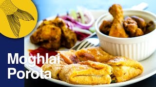 Mughlai Paratha  How to make Bengali Moglai Porota  Moglai Porota Recipe Bangla [upl. by Leveridge928]