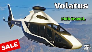 Volatus Review amp Best Customization  GTA Online  SALE Transport Luxury Helicopter Travel in Style [upl. by Lamaaj]