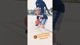 Basketball training 1st Grade West Palm ⛱️ travelbasketball droptheiPad basketball workout kids [upl. by Alyel]