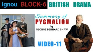 PYGMALION SUMMARY George Bernard Shaw [upl. by Tsuda21]