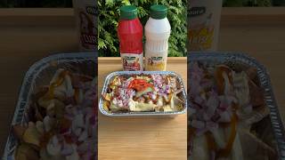 Dutch ‘Frikandel’ Kapsalon😍🇳🇱 frikadellen snackbar foodhacks dutchfood dutch [upl. by Airtemak]