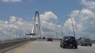 DRIVE BY ARTHUR RAVENEL BRIDGE CHARLESTON SC [upl. by Hiltner]