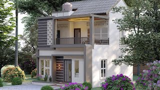 Elegant Design  Small House 2 Storey 3 BEDROOM  6x7 Meters Beautiful and Elegant Small House [upl. by Dyrraj794]