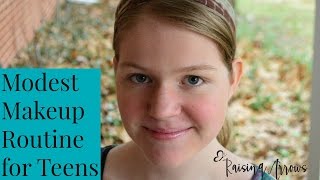 Easy Modest Makeup Routine for Teens [upl. by Tacye]