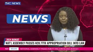 BREAKING National Assembly Passes 2024 Appropriation Bill Into Law [upl. by Mak839]