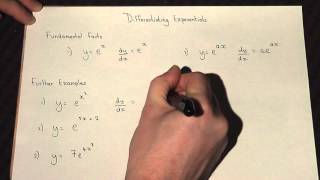 How to differentiate the exponential function easily [upl. by Labana]