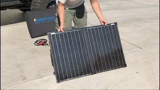 100W All Black Foldable Solar Panel  Customer Review [upl. by Sig]