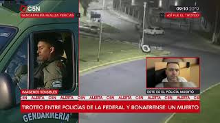 Tiroteo entre policías de la federal y bonaerense Un muerto [upl. by Della]