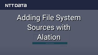 Adding File System Sources with Alation  NTT DATA Databytes  Ep 15 [upl. by Ialokin786]