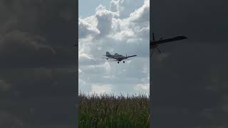 Close crop dusting plane [upl. by Rafaj]