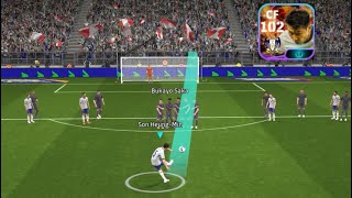 Pes free kick ☠️❤️🩹football neymar edit messi lewandowski fifa mbappe feet soccer worldcup [upl. by Magen]