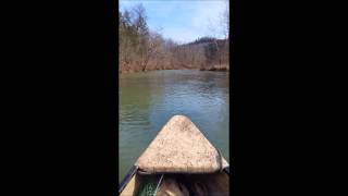 Scavenger Backwater Motor doing a fishing run on Ozark Stream [upl. by Anton]