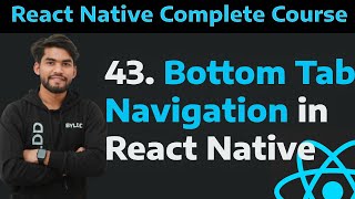 43 Bottom Tab Navigation in React Native How to implement Bottom Tab Navigation in React Native [upl. by Allrud]