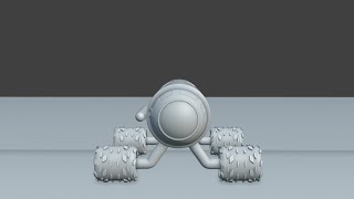 Blender Rigid body Constraint Generic Generic spring and Motor Space Exploration Vehicle [upl. by Repotsirhc]