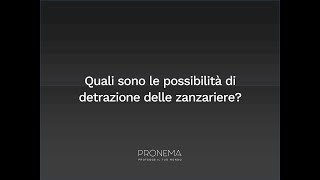 Detrazione zanzariere bonus requisiti e consigli aggiornamento 2024 [upl. by Ias]