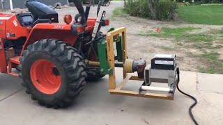 041 PTO powered generator on kubota tractor [upl. by Niliram623]