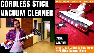 Best Cordless Vacuum Cleaner in India  AGARO Regency Cordless Stick Vacuum Cleaner Review 24  HEPA [upl. by Oderfla]