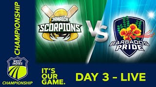 🔴 LIVE Jamaica v Barbados  Day 3  West Indies Championship 2024  Friday 23rd February [upl. by Lepine]