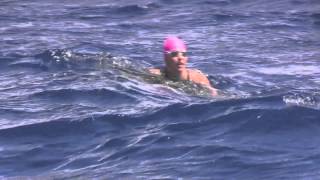 Carina Bruwer Swims For Hope across the Bonifacio Straits amp Four Times across the Messina Straits [upl. by Lurline389]