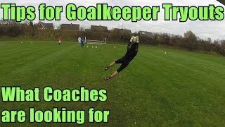 Goalkeeper Training Tips for Goalkeeper Tryouts [upl. by Unhsiv]