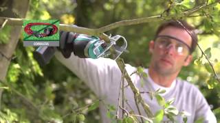 Bosch Green KEO Set 108v Cordless Garden Saw with Integrated Battery [upl. by Aluin695]