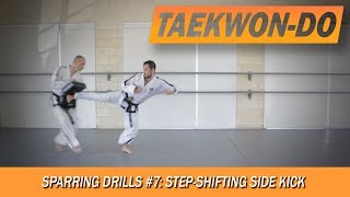 Sparring Drills 7 StepShifting Side Kick [upl. by Kho635]