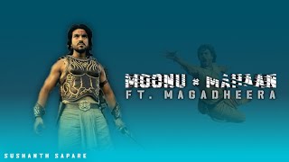 Moonu × Mahaan bgm mix ft Magadheera  RamCharan [upl. by Euqinorev]