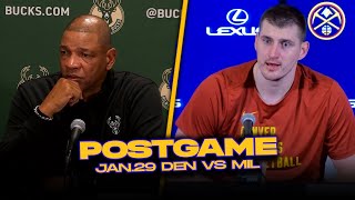 NuggetsBucks Postgame Doc Rivers Jokic Murray Mike Malone Reactions  Jan 29 2024 [upl. by Steddman]