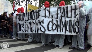 Chaos à Nation contre la loi Travail  Paris  260516 [upl. by Etiam404]