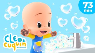 ¡Agua va 🧼🤲 Lávate las manos con Cleo y Cuquín  Canciones infantiles para bebés [upl. by Maddox171]