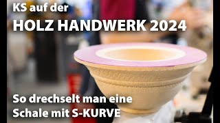 Schale mit quotSKurvequot auf der Holz Handwerk 2024 in Nürnberg [upl. by Ateekal812]