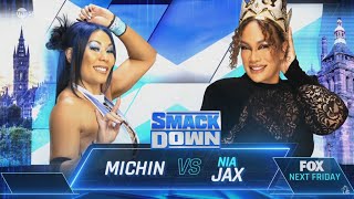 Michin vs Nia Jax SmackDown Jun 14 2024 [upl. by Nwahsor917]