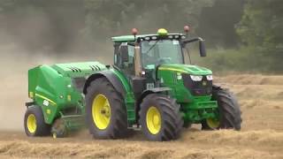 Harvest 2018 John Deere 6215R amp F440R [upl. by Jesher]