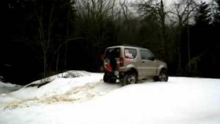 jimny 4x4 dans la neige de printemps jimny in snow ジムニー JB43 [upl. by Ecilef437]