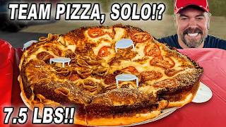 Detroits Biggest 120oz quotVizzANaterquot Deep Dish Pizza Challenge [upl. by Amilb190]