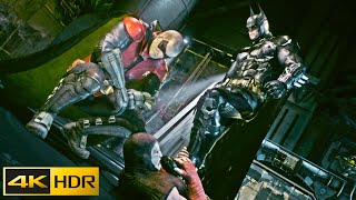 BATMAN amp ROBIN Dual Show Takedown  Full Chapter Capturing Harley Quinn  Batman Arkham Knight 4K [upl. by Ysac]