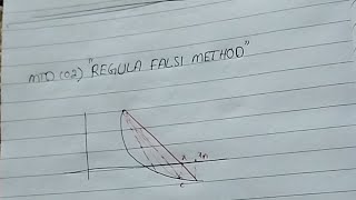 Regula Falsi method Numerical Analysis MuhammadQasimuw7qc [upl. by Ettelocin]