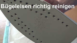 Lifehack Bügeleisen reinigen Bügeleisen sauber machen Haushaltstipps [upl. by Nahem]