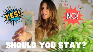 YES OR NO Should I STAY or Should I GO Accurate ANSWER To Your QUESTION Tarot Reading [upl. by Ande]