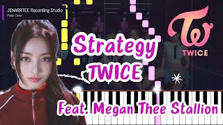 TWICE Feat Megan Thee Stallion Strategy Piano Cover [upl. by Eesac]