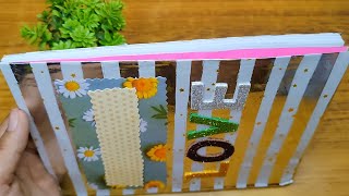 How to make Journal Diary at Home📘  DIY Handmade Diary 📒  Craft Idea [upl. by Sikko]