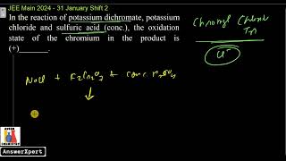 In the reaction of potassium dichromate potassium chloride and sulfuric acid conc the oxidation [upl. by Uttica]