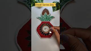 Diwali Series DIY 1 Elegant Kalash CandleDiya Holder Festive Decor Ideas diwali2024 diwalidecor [upl. by Dorweiler41]