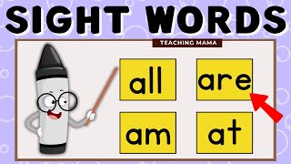 SIGHT WORDS  PRACTICE READING SIGHT WORDS  TEACHING MAMA [upl. by Newmann87]