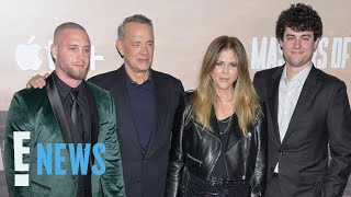 HANKS Night Out Tom Hanks and Rita Wilson’s Make Red Carpet Appearance with Their Kids  E News [upl. by Einolem]